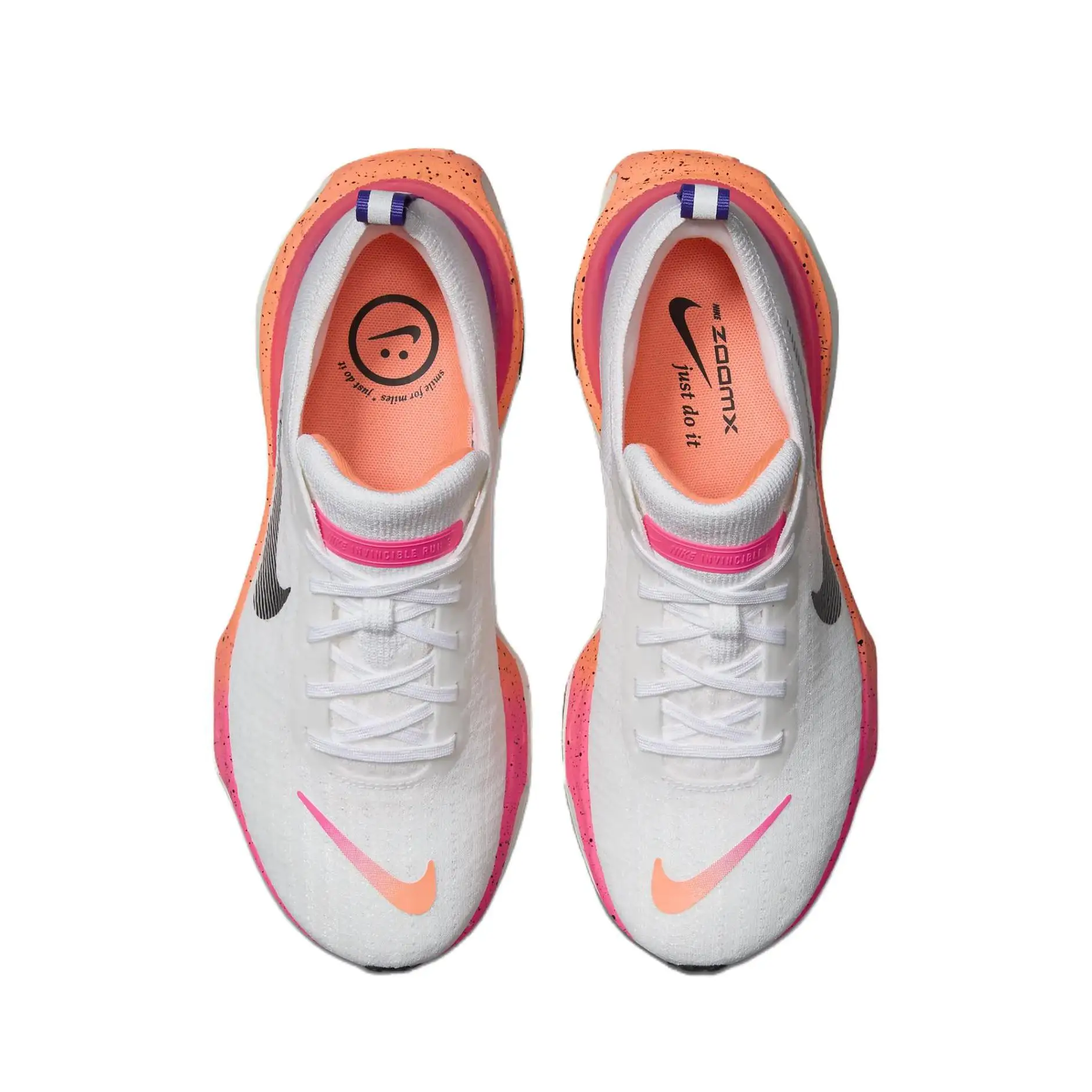 Nike Original Invincible 3 Women and Men White Pink Breathable Cushioning Fabric Running Shoes HF5025-100