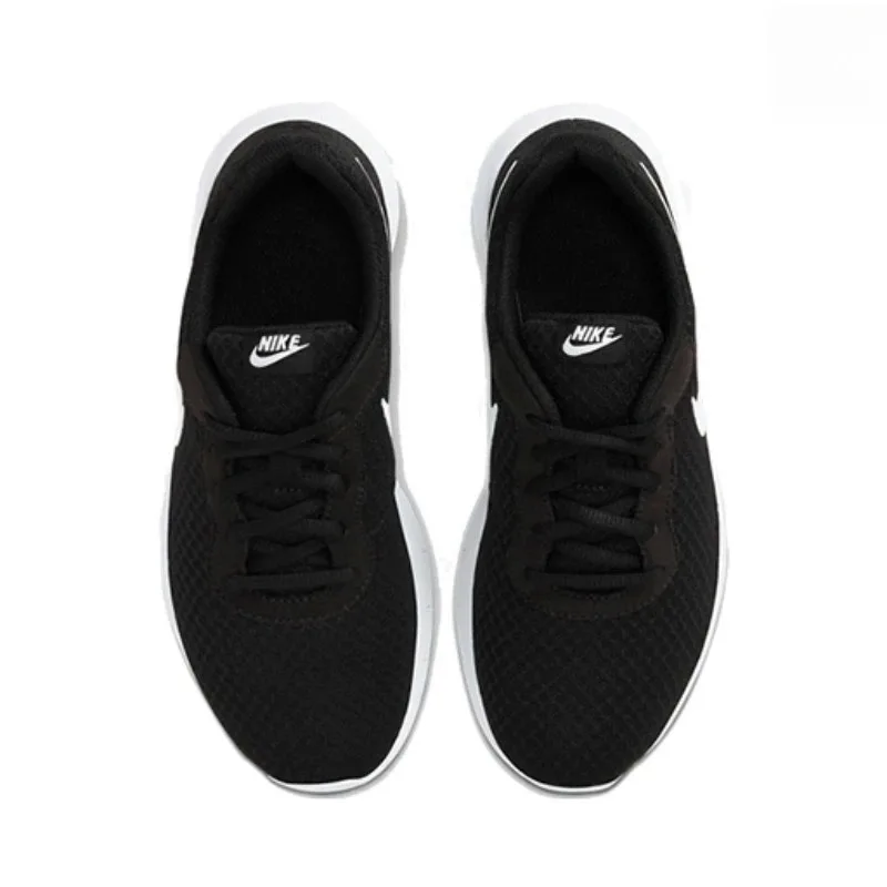Nike Tanjun Black White Unisex Summer Mesh Breathable Non-slip Cushioning Men Women Running Shoes Casual Sneakers