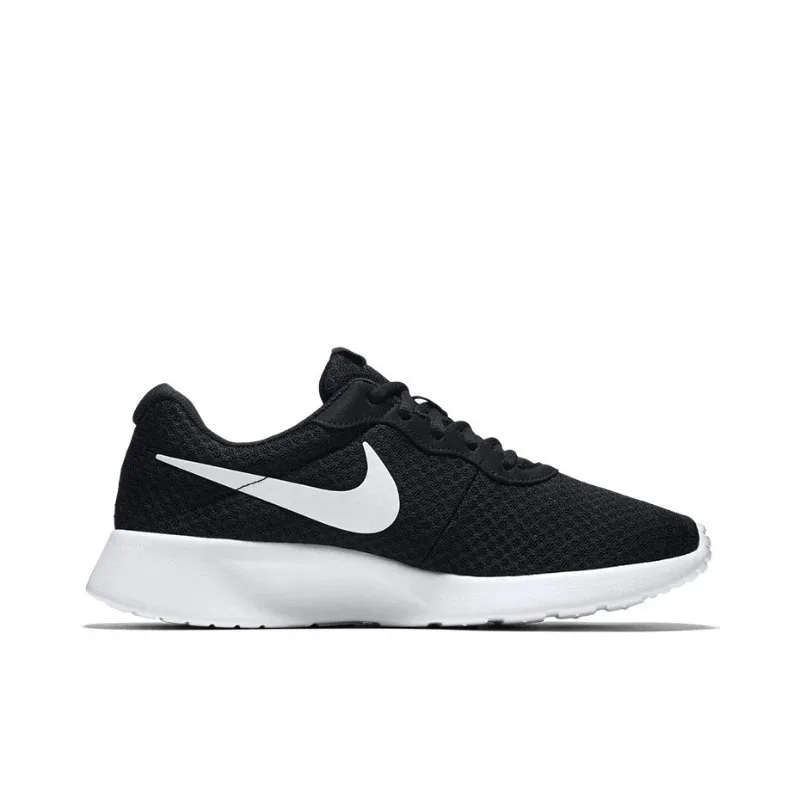 Nike Tanjun Black White Unisex Summer Mesh Breathable Non-slip Cushioning Men Women Running Shoes Casual Sneakers