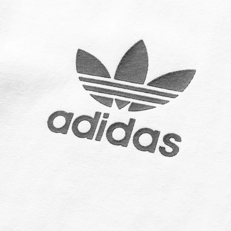 Adidas Originals Three Leaf Summer Splash Stripes Three Stripe Color Blocked Logo Logo Logo Round Neck Short Sleeve T-shirt Adidas Originals Three Leaf Summer Splash Stripes Three Stripe Color Blocked Logo Logo Logo Round Neck Short Sleeve T-shirt