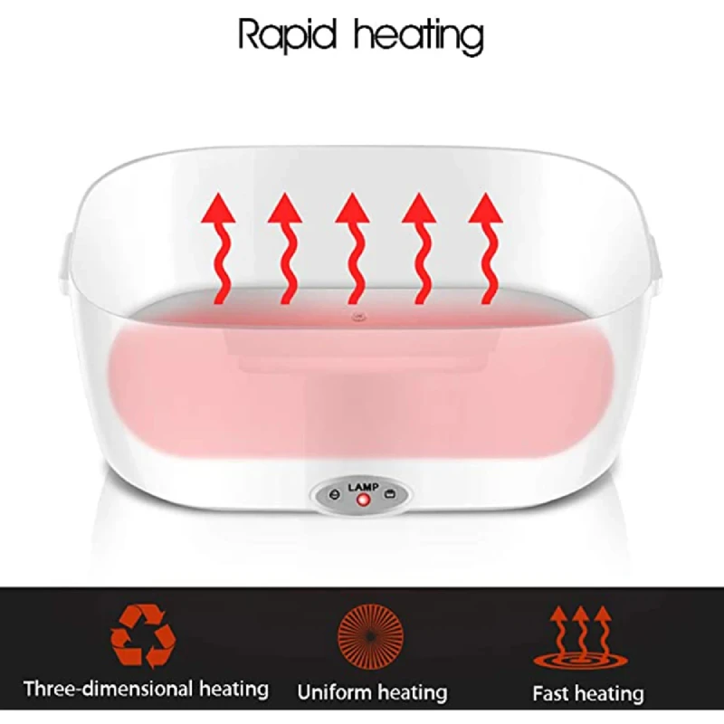 Electric Heating Lunch Box, Heated Portable, Stainless Steel Meal Tray, Preservation Bento Food Container, Bento Boxes with Lid