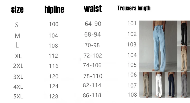 Men's Cotton Linen Pants Joggers Sweatpants Streetwear Breathable Solid Color Linen Trousers Vacation Summer Loose Pants S-5XL