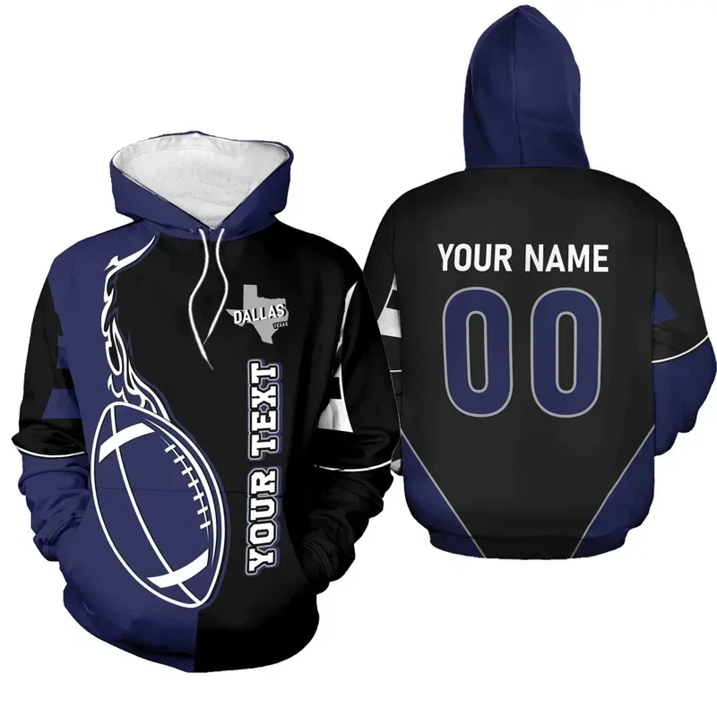 Custom American Football Hoodie With Name & Number Men Pullover 3D Printed New in Hoodies Women Harajuku Fashion Sweatshirt Custom American Football Hoodie With Name & Number Men Pullover 3D Printed New in Hoodies Women Harajuku Fashion Sweatshirt