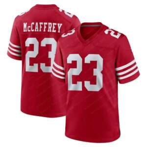 25_24 New Arriavl Summer Men T-shirt Christian McCaffrey San Francisco No.23 Quick Drying Women Men T-Shirt Adult Jersey Kit Top