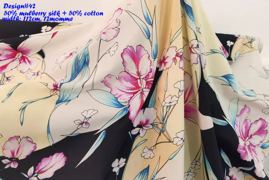 SUPER DEALS! BEST PRICE ! BY METER Natural Silk Fabrics Chiffon Georgette Crepe Silk Linen Cotton Wool Charmeuse