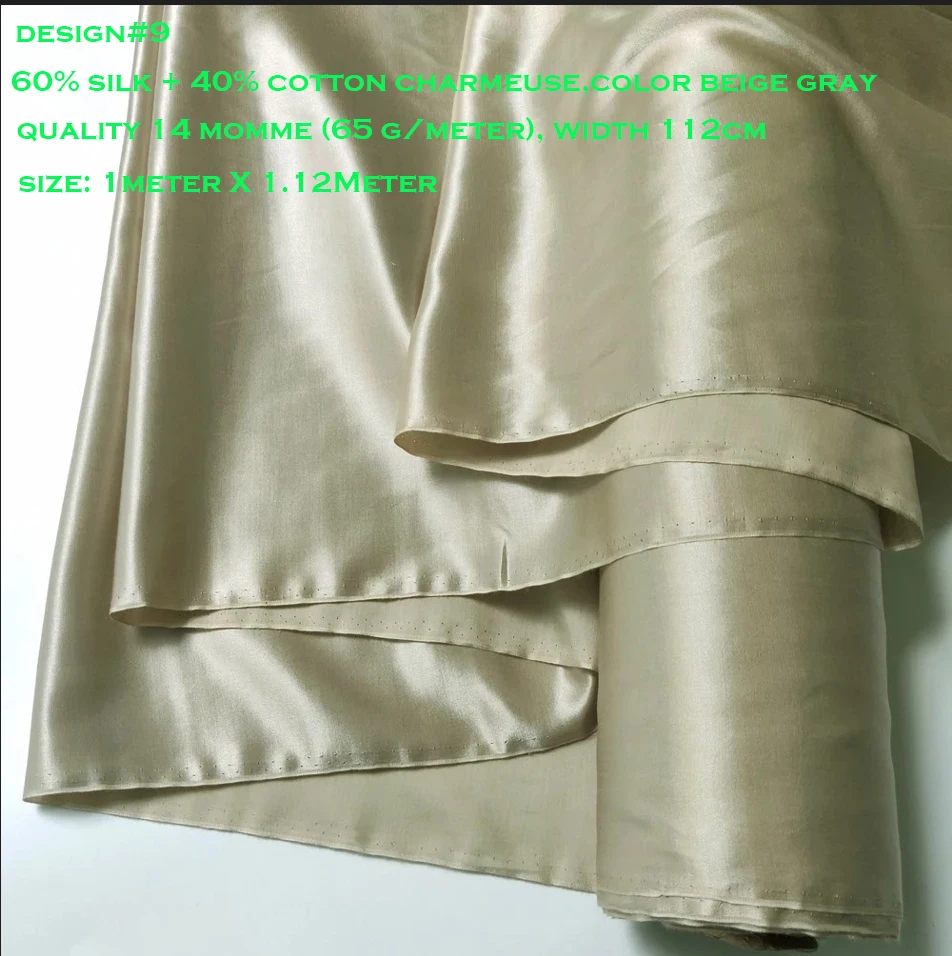 SUPER DEALS! BEST PRICE ! BY METER Natural Silk Fabrics Chiffon Georgette Crepe Silk Linen Cotton Wool Charmeuse