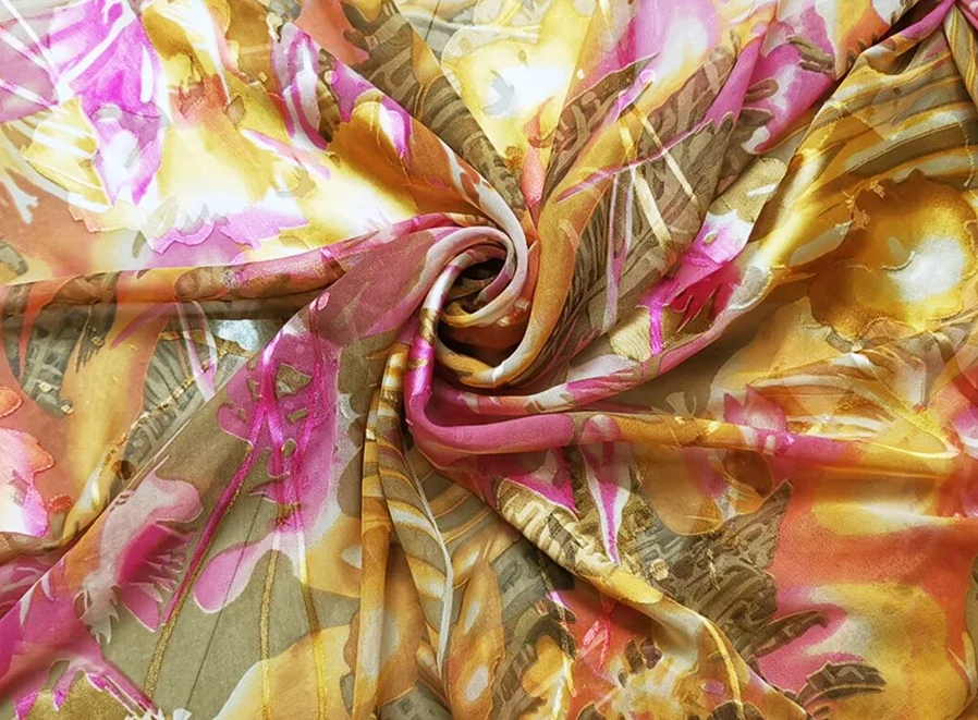 SUPER DEALS! BEST PRICE ! BY METER Natural Silk Fabrics Chiffon Georgette Crepe Silk Linen Cotton Wool Charmeuse