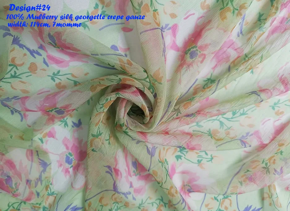 SUPER DEALS! BEST PRICE ! BY METER Natural Silk Fabrics Chiffon Georgette Crepe Silk Linen Cotton Wool Charmeuse