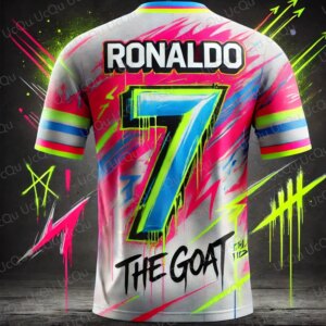2025 CHATGPT Original Design New Arriavl The Goat Design Football Jersey Training Kit Oversized O-neck Soccer Tee