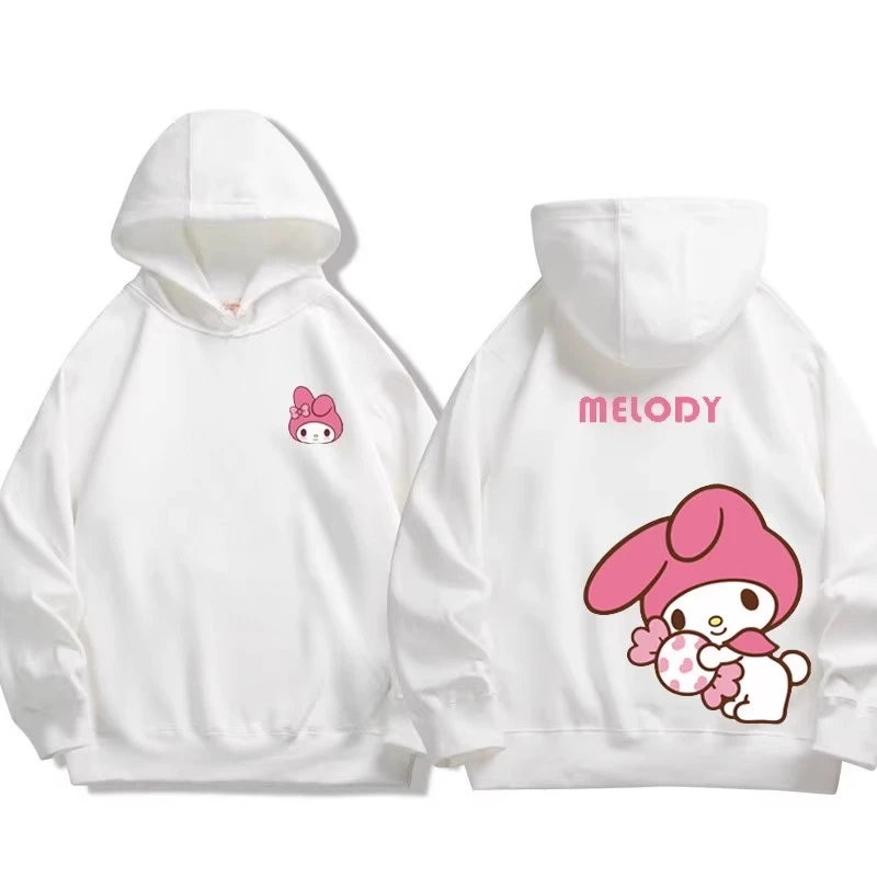 Sanrio co-branded sweatshirt for boys and girls Kuromi pattern print children's autumn and winter hoodie sweatshirt trend