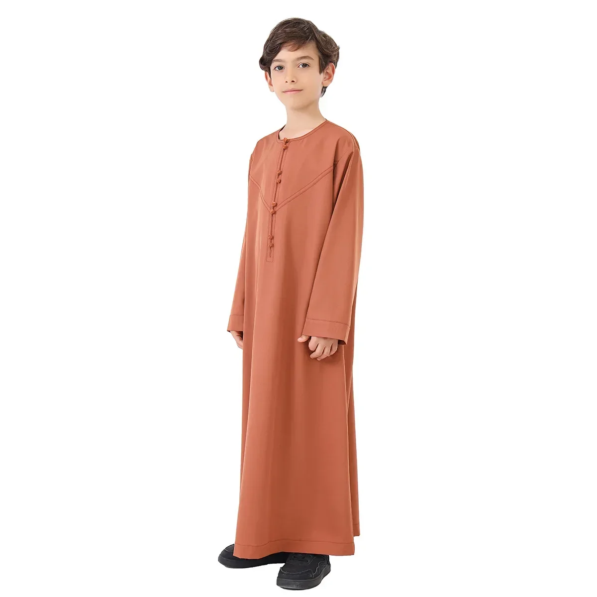 Eid Muslim Boy Jubba Thobe Kids Long Shirt Dress 2025 Ramadan Child Robe Saudi Musulman Wear Abaya Caftan Dubai Arab Dresses