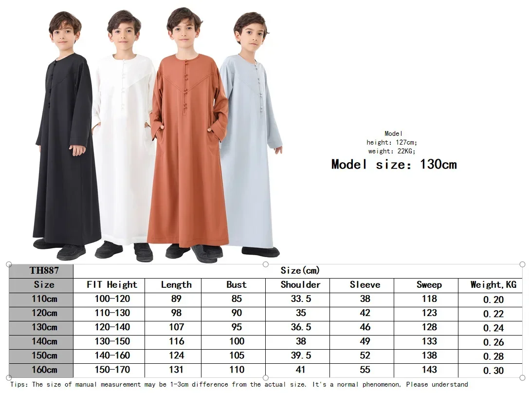 Eid Muslim Boy Jubba Thobe Kids Long Shirt Dress 2025 Ramadan Child Robe Saudi Musulman Wear Abaya Caftan Dubai Arab Dresses
