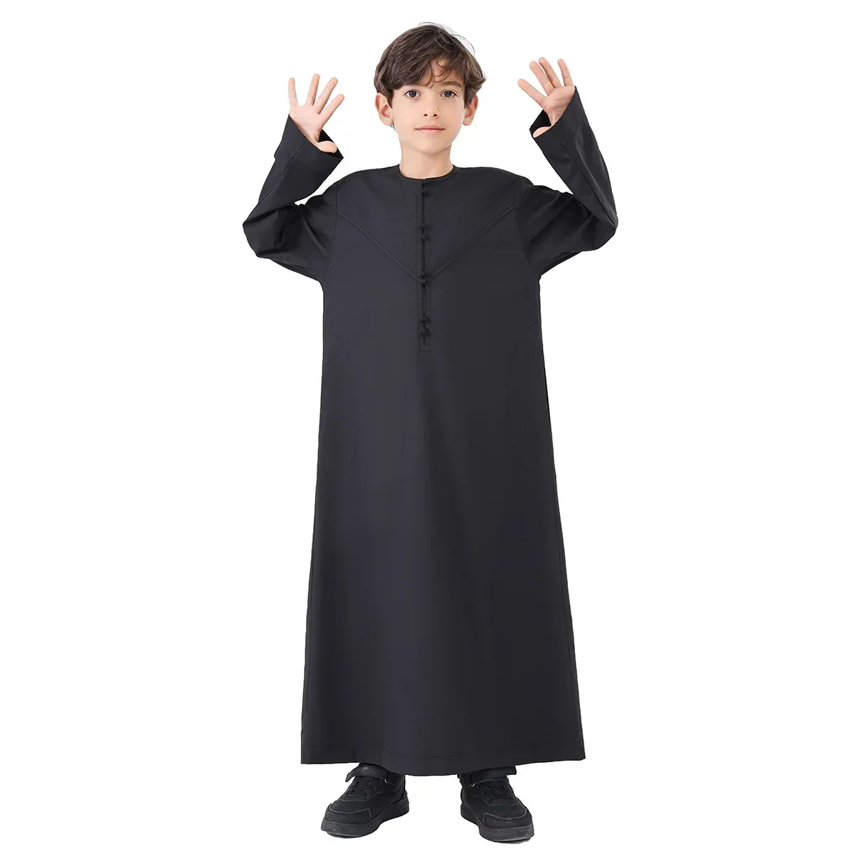 Eid Muslim Boy Jubba Thobe Kids Long Shirt Dress 2025 Ramadan Child Robe Saudi Musulman Wear Abaya Caftan Dubai Arab Dresses