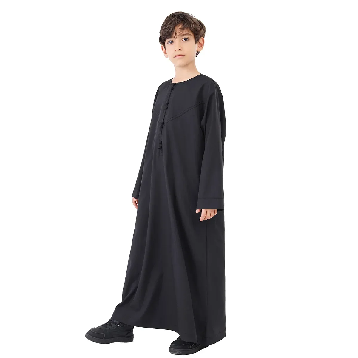 Eid Muslim Boy Jubba Thobe Kids Long Shirt Dress 2025 Ramadan Child Robe Saudi Musulman Wear Abaya Caftan Dubai Arab Dresses
