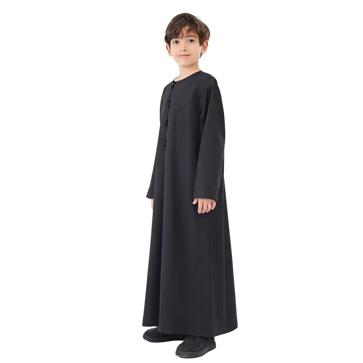 Eid Muslim Boy Jubba Thobe Kids Long Shirt Dress 2025 Ramadan Child Robe Saudi Musulman Wear Abaya Caftan Dubai Arab Dresses