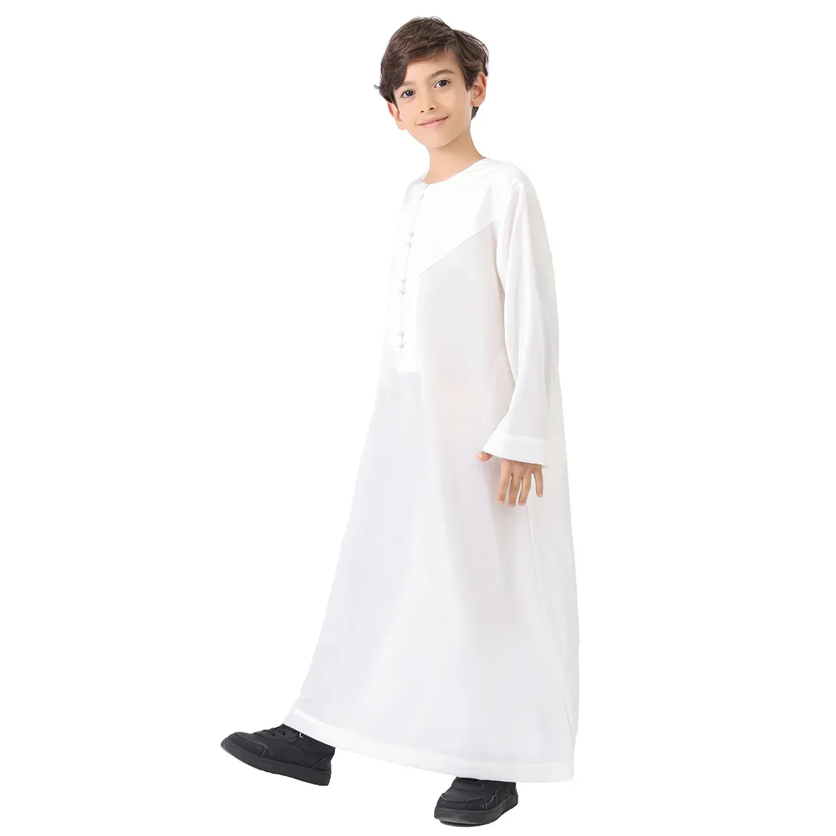 Eid Muslim Boy Jubba Thobe Kids Long Shirt Dress 2025 Ramadan Child Robe Saudi Musulman Wear Abaya Caftan Dubai Arab Dresses