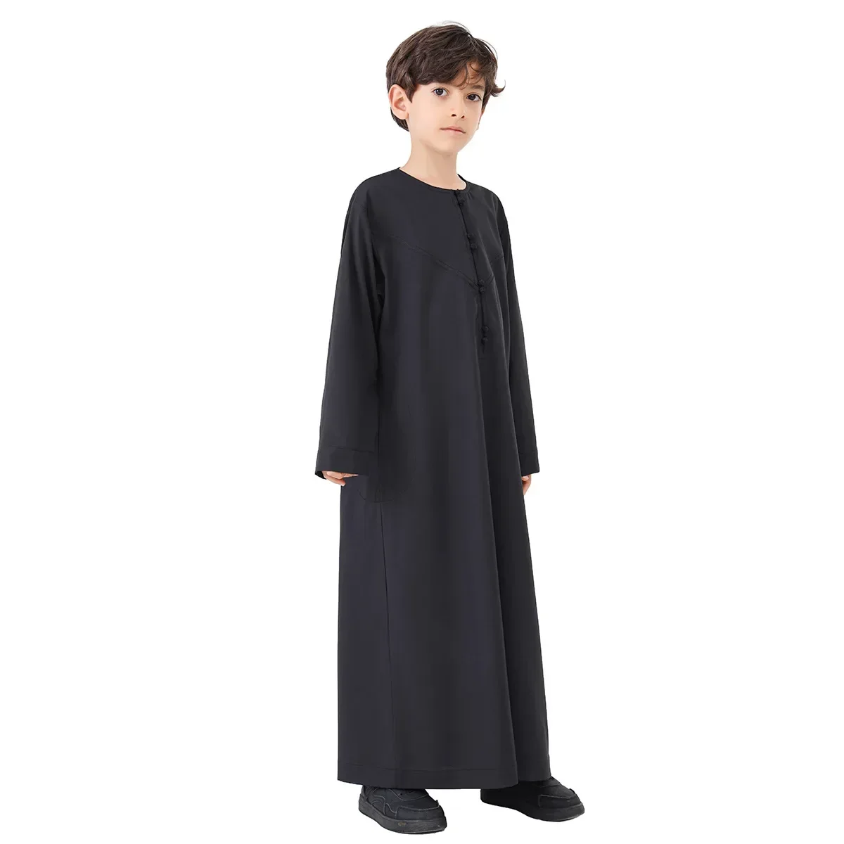 Eid Muslim Boy Jubba Thobe Kids Long Shirt Dress 2025 Ramadan Child Robe Saudi Musulman Wear Abaya Caftan Dubai Arab Dresses
