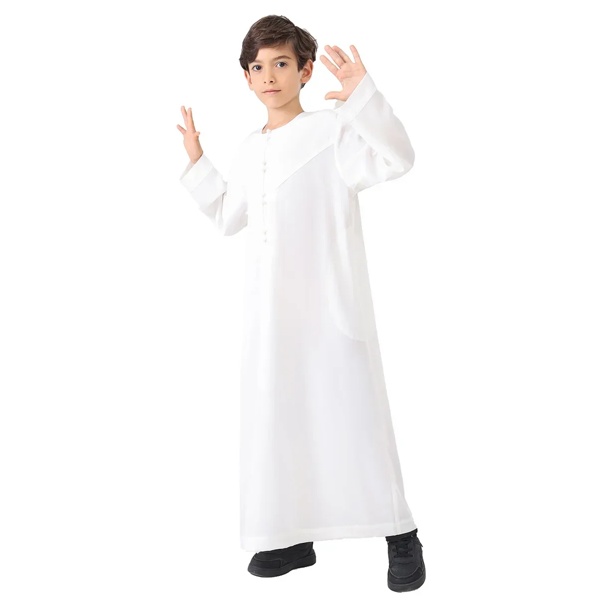 Eid Muslim Boy Jubba Thobe Kids Long Shirt Dress 2025 Ramadan Child Robe Saudi Musulman Wear Abaya Caftan Dubai Arab Dresses