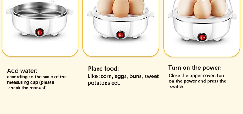 Electric Eggs Cooker, Rapid Multifunctional Mini Eggs Cooker Boiler For Poached Eggs, Scrambled Eggs, Omelets, Auto Shut Electric Eggs Cooker, Rapid Multifunctional Mini Eggs Cooker Boiler For Poached Eggs, Scrambled Eggs, Omelets, Auto Shut