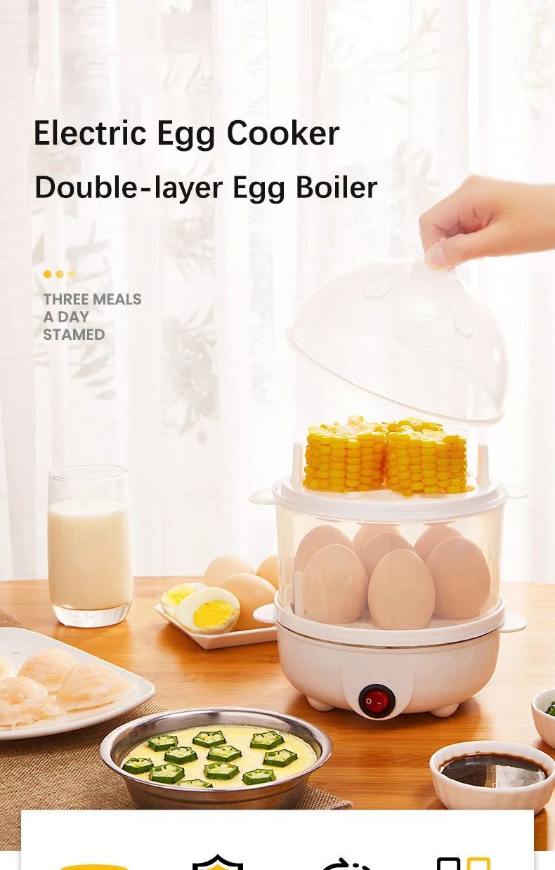 Electric Eggs Cooker, Rapid Multifunctional Mini Eggs Cooker Boiler For Poached Eggs, Scrambled Eggs, Omelets, Auto Shut Electric Eggs Cooker, Rapid Multifunctional Mini Eggs Cooker Boiler For Poached Eggs, Scrambled Eggs, Omelets, Auto Shut