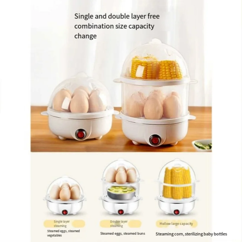 Electric Eggs Cooker, Rapid Multifunctional Mini Eggs Cooker Boiler For Poached Eggs, Scrambled Eggs, Omelets, Auto Shut Electric Eggs Cooker, Rapid Multifunctional Mini Eggs Cooker Boiler For Poached Eggs, Scrambled Eggs, Omelets, Auto Shut