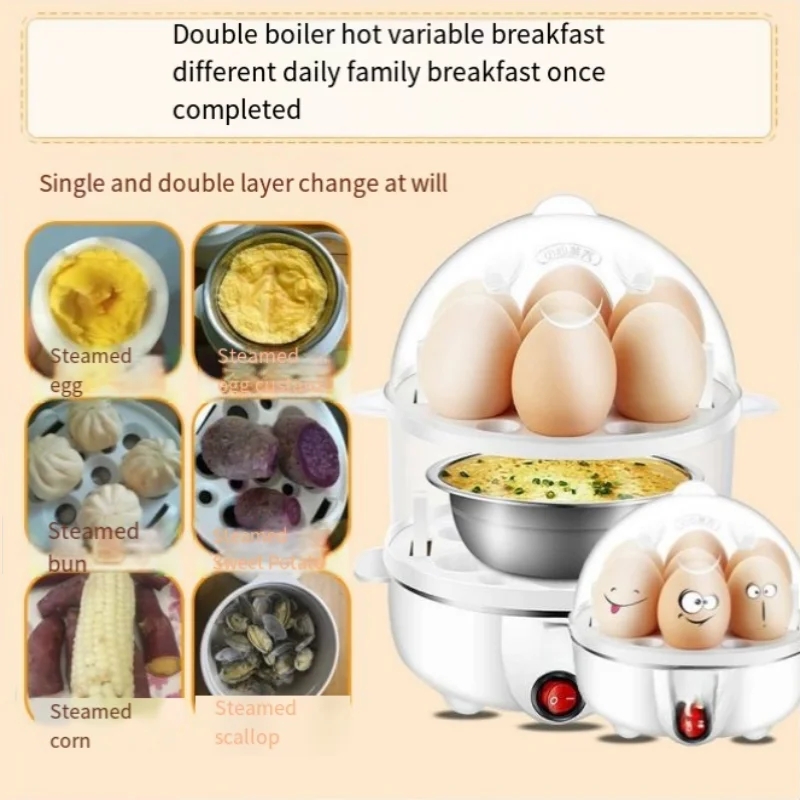 Electric Eggs Cooker, Rapid Multifunctional Mini Eggs Cooker Boiler For Poached Eggs, Scrambled Eggs, Omelets, Auto Shut Electric Eggs Cooker, Rapid Multifunctional Mini Eggs Cooker Boiler For Poached Eggs, Scrambled Eggs, Omelets, Auto Shut