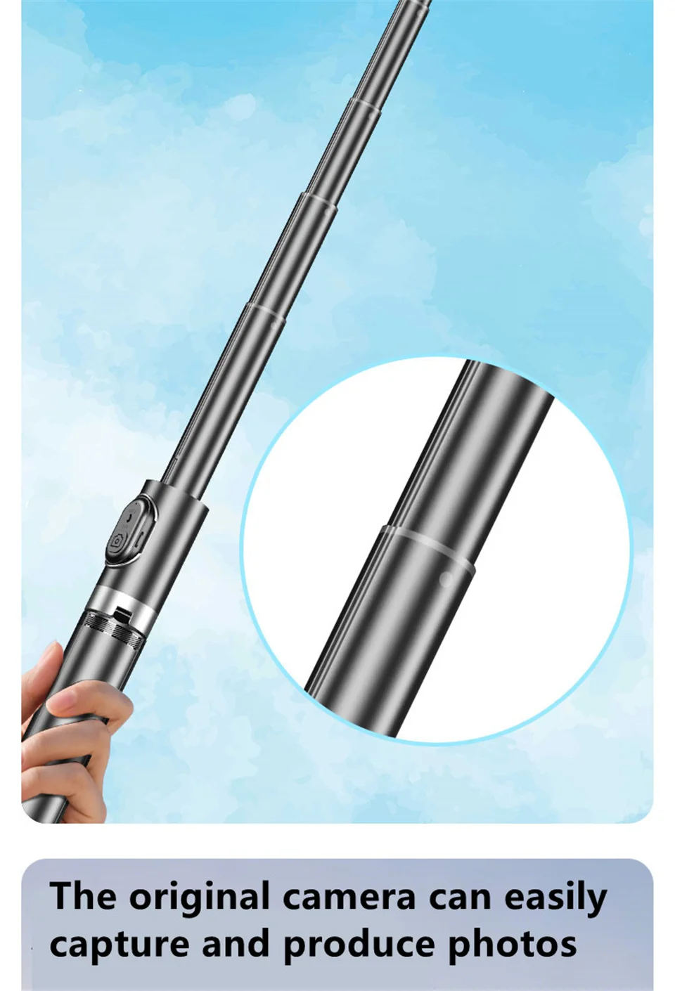 FANGTUOSI 2025 NEW 1.7M All In One Expandable Portable Phone Tripod Selfie Stick With Detachable BT Wireless Remote Compatible FANGTUOSI 2025 NEW 1.7M All In One Expandable Portable Phone Tripod Selfie Stick With Detachable BT Wireless Remote Compatible