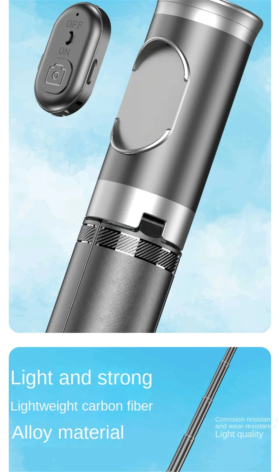 FANGTUOSI 2025 NEW 1.7M All In One Expandable Portable Phone Tripod Selfie Stick With Detachable BT Wireless Remote Compatible FANGTUOSI 2025 NEW 1.7M All In One Expandable Portable Phone Tripod Selfie Stick With Detachable BT Wireless Remote Compatible