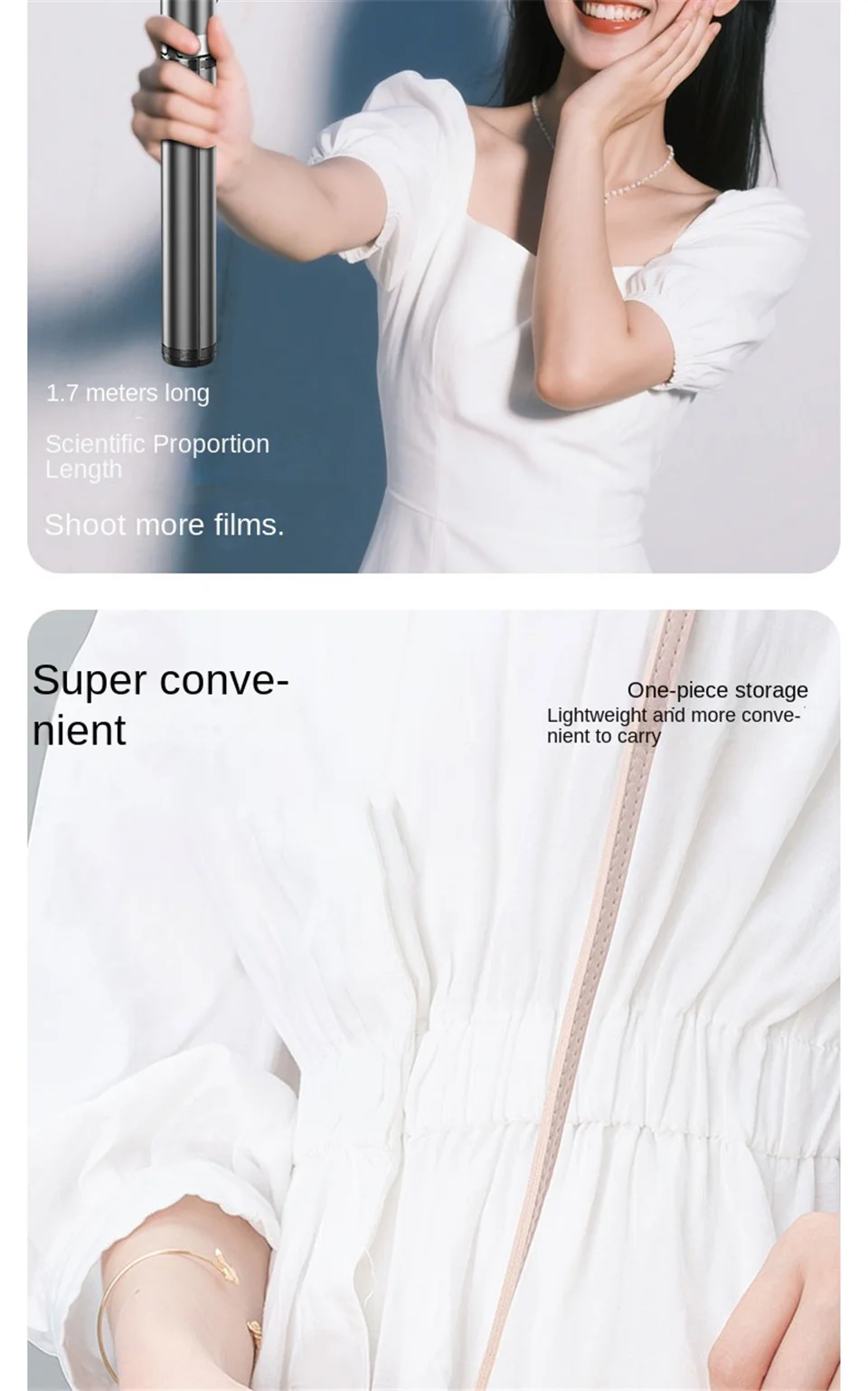 FANGTUOSI 2025 NEW 1.7M All In One Expandable Portable Phone Tripod Selfie Stick With Detachable BT Wireless Remote Compatible FANGTUOSI 2025 NEW 1.7M All In One Expandable Portable Phone Tripod Selfie Stick With Detachable BT Wireless Remote Compatible