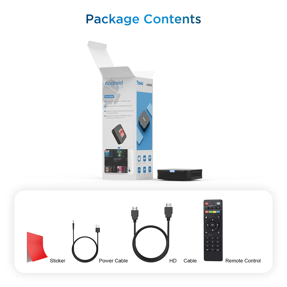 Tanix TX1 Smart Android 10 TV Box 2.4G WIFI 4K HDR USB2.0 8GB 16GB Allwinner H313 Quad Core Global Set Top Box