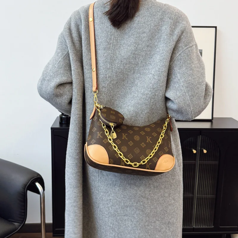 Custom 1:1 Luxury Brand 2025 Fashion Women's Handbag Texture Women's Shoulder Lattice chain Bag Commuter Travel Crossbody Bag Custom 1:1 Luxury Brand 2025 Fashion Women's Handbag Texture Women's Shoulder Lattice chain Bag Commuter Travel Crossbody Bag