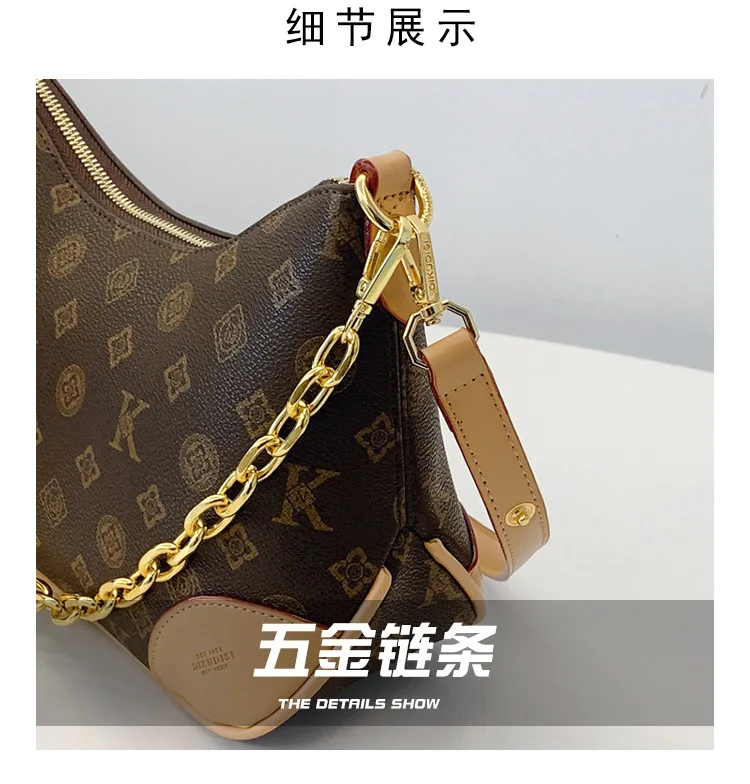 Custom 1:1 Luxury Brand 2025 Fashion Women's Handbag Texture Women's Shoulder Lattice chain Bag Commuter Travel Crossbody Bag Custom 1:1 Luxury Brand 2025 Fashion Women's Handbag Texture Women's Shoulder Lattice chain Bag Commuter Travel Crossbody Bag