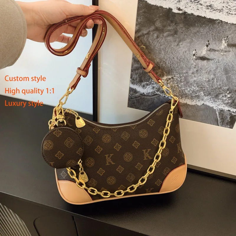 Custom 1:1 Luxury Brand 2025 Fashion Women's Handbag Texture Women's Shoulder Lattice chain Bag Commuter Travel Crossbody Bag Custom 1:1 Luxury Brand 2025 Fashion Women's Handbag Texture Women's Shoulder Lattice chain Bag Commuter Travel Crossbody Bag