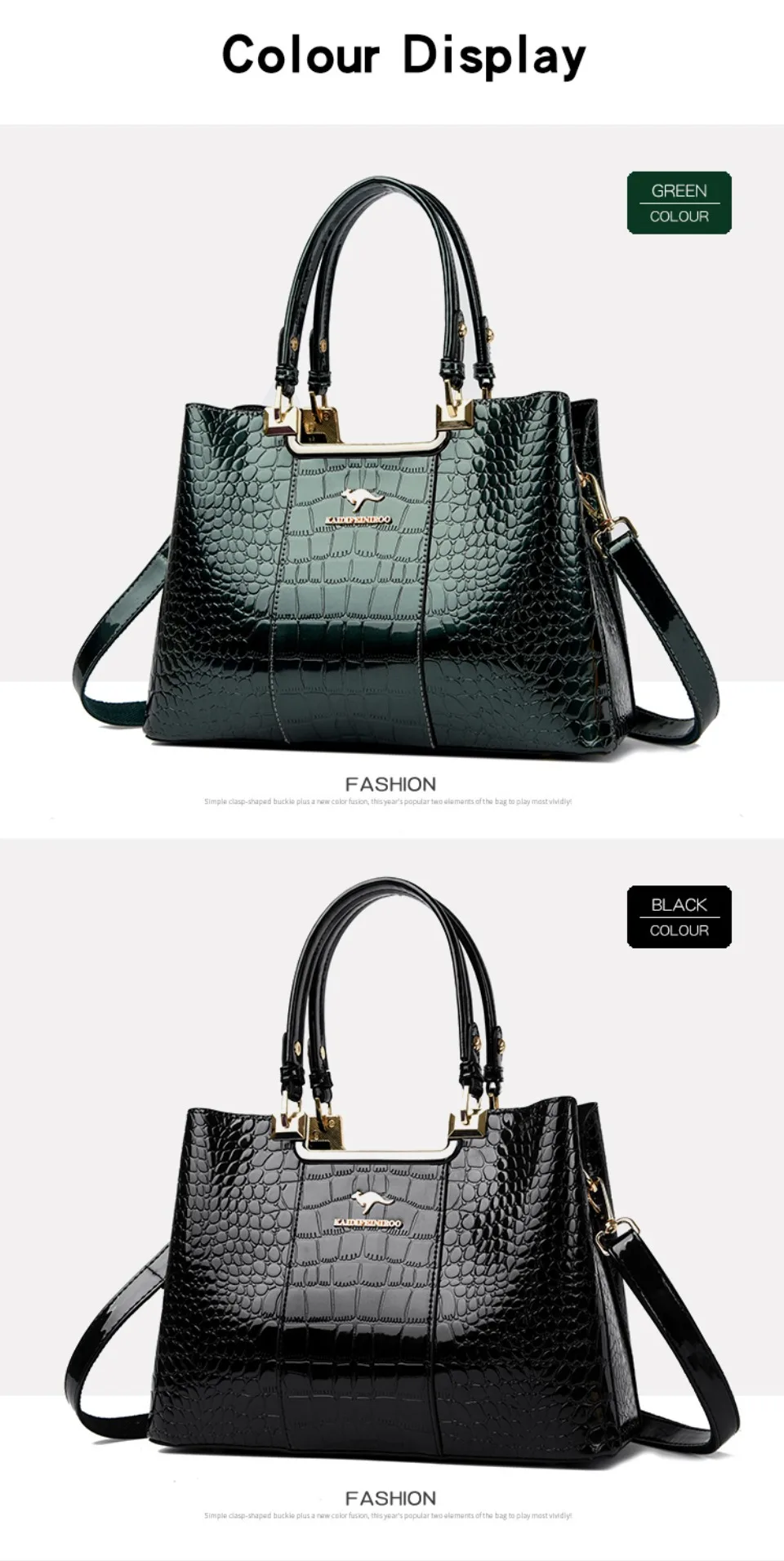 Three Layers Women Shoulder Bags Luxury Designer High Quality Patent Leather Messenger Casual Tote Bag Large Capacity Hand bags