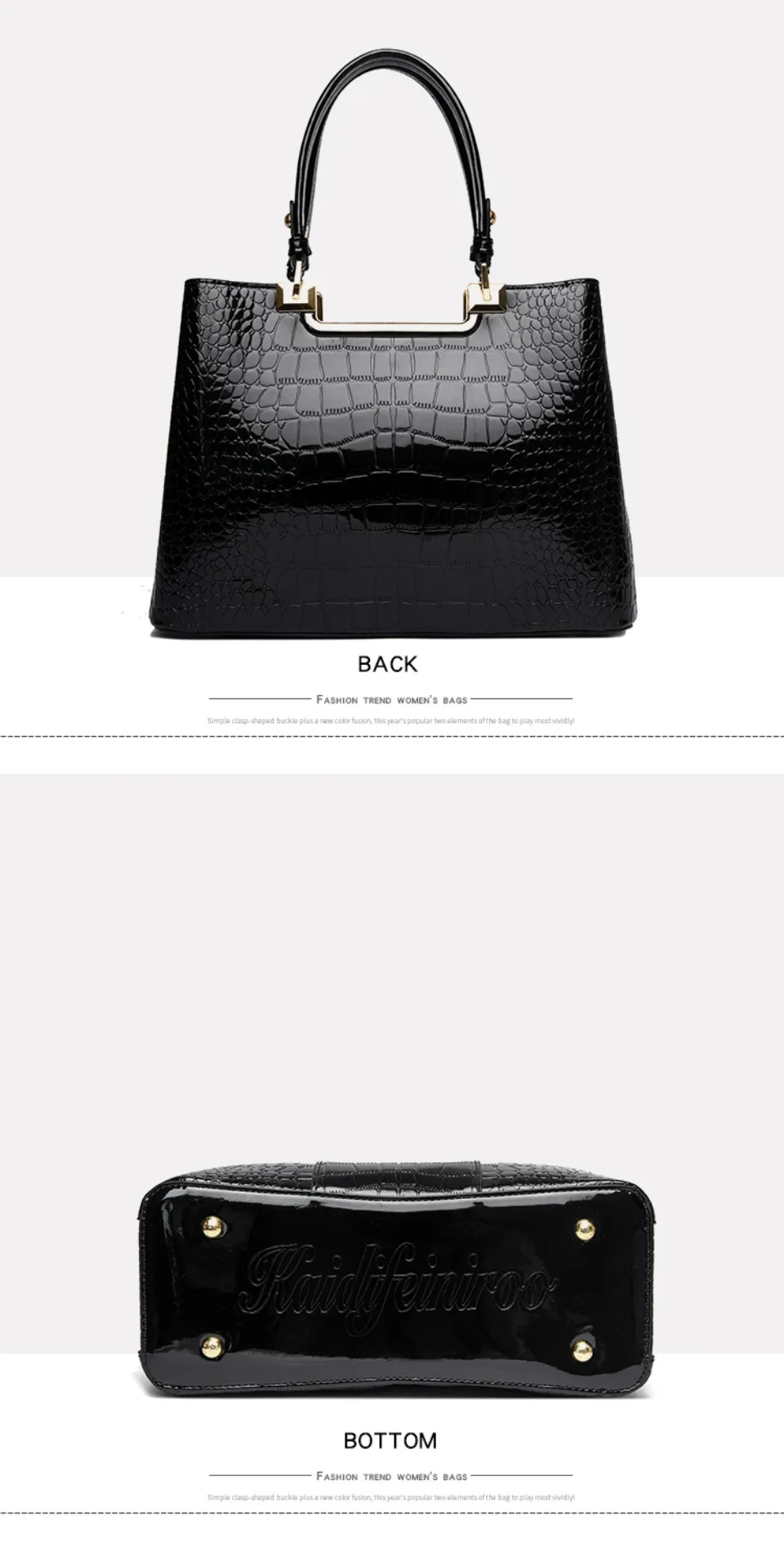 Three Layers Women Shoulder Bags Luxury Designer High Quality Patent Leather Messenger Casual Tote Bag Large Capacity Hand bags