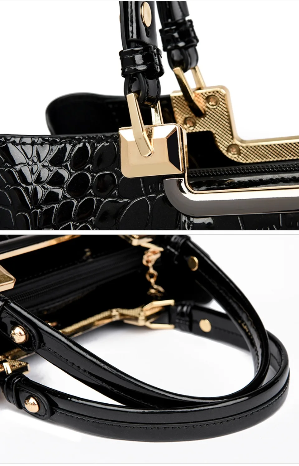 Three Layers Women Shoulder Bags Luxury Designer High Quality Patent Leather Messenger Casual Tote Bag Large Capacity Hand bags