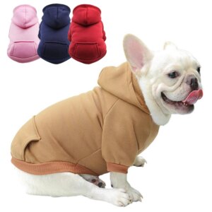 Cheap Dog Hoodie Winter Warm Dog Clothes for Small Medium Dogs French Bulldog Coat Puppy Cat Jacket Chihuahua Yorkie Pet Costume