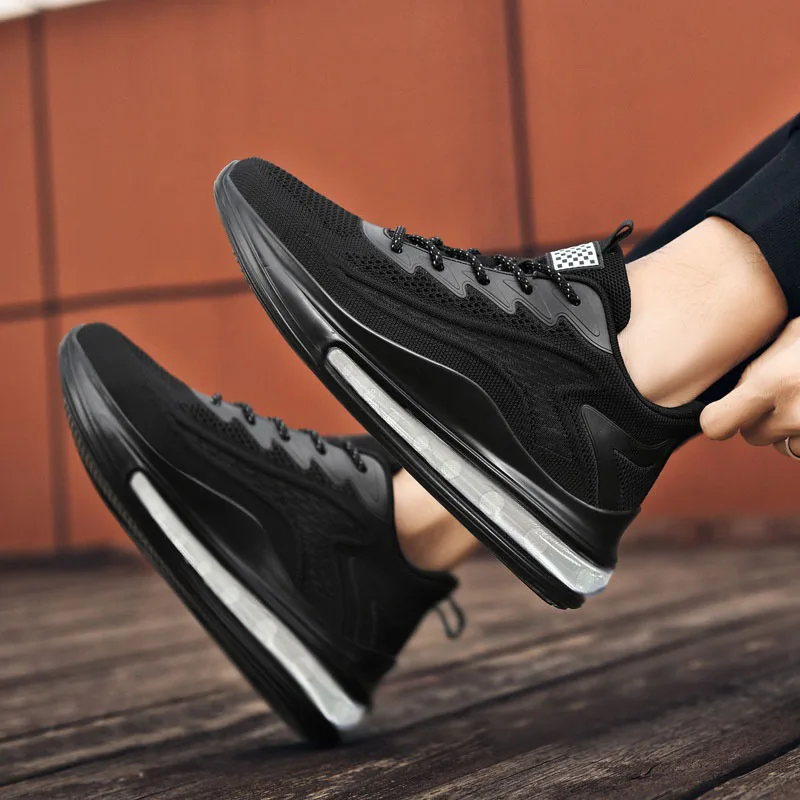 Shoes men 2024 new style trend men's shoes breathable lace-up running shoes Korean version lightweight casual sports shoes men