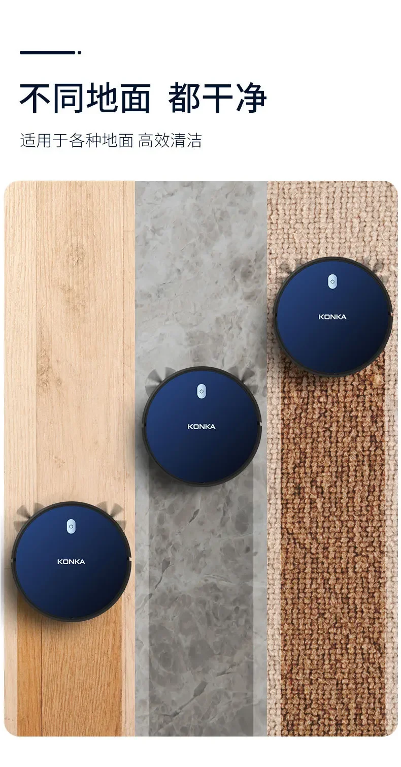 KONKA Smart Robot Vacuum Cleaner Automatic Sweeping Mopping Machine Multi Function Home Cleaning Appliances