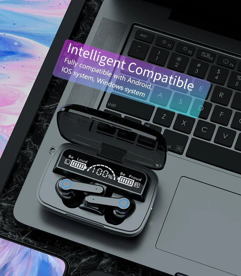 M19 Headset TWS Earphone M10 Intelligente Touch Control Wireless Bluetooth-compatible Headphones Waterproof LED Display With Mic M19 Headset TWS Earphone M10 Intelligente Touch Control Wireless Bluetooth-compatible Headphones Waterproof LED Display With Mic