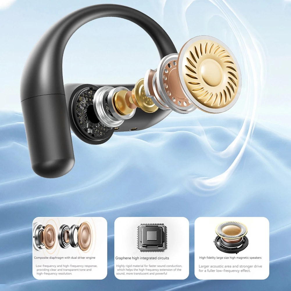 Real Time Translator Headphones AI Language Translation Earbuds 144 Languages AI Wireless Earbuds Noise Cancelling Earphone