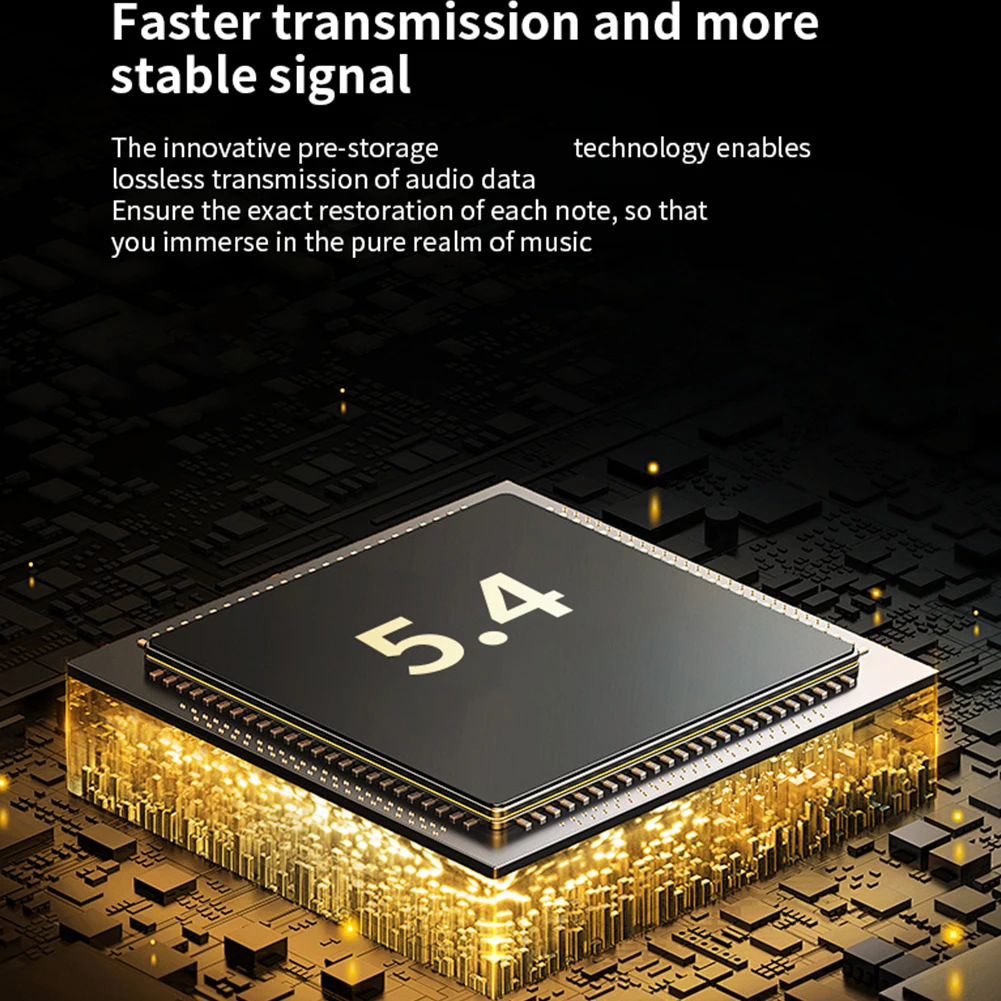 AI Translation Earphones Bluetooth-Compatible 5.4 Real Time Translator Earbuds Waterproof Touch Screen Open Ear Headphones