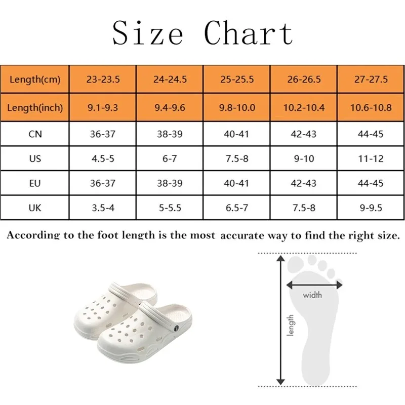 Summer Hollow Out Closed Toe Non-slip Sandals Soft Bottom SandalsMen Lightweight Thick-soled Garden Shoes