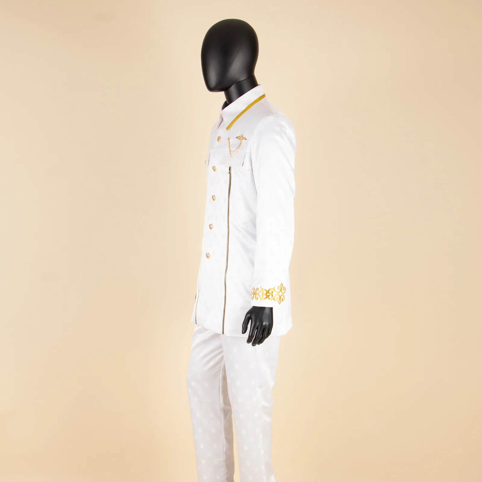 African Men Suit for Traditional Wedding Custom Business Attire Gold Embroidery Coat Pants Set Party Bazin Riche Attire 2416079 African Men Suit for Traditional Wedding Custom Business Attire Gold Embroidery Coat Pants Set Party Bazin Riche Attire 2416079