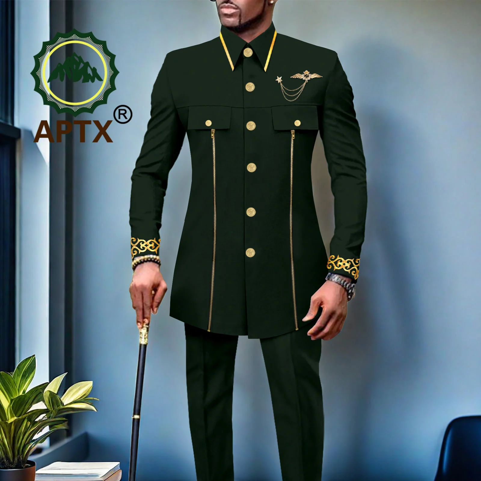 African Men Suit for Traditional Wedding Custom Business Attire Gold Embroidery Coat Pants Set Party Bazin Riche Attire 2416079 African Men Suit for Traditional Wedding Custom Business Attire Gold Embroidery Coat Pants Set Party Bazin Riche Attire 2416079
