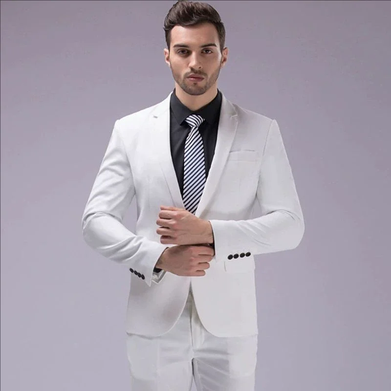 Elegant Men Suits 3 Pieces 2 Blazers Sets Wedding Jackets Vest Pants  Classic  2025 Formal Coats Korean Costumes