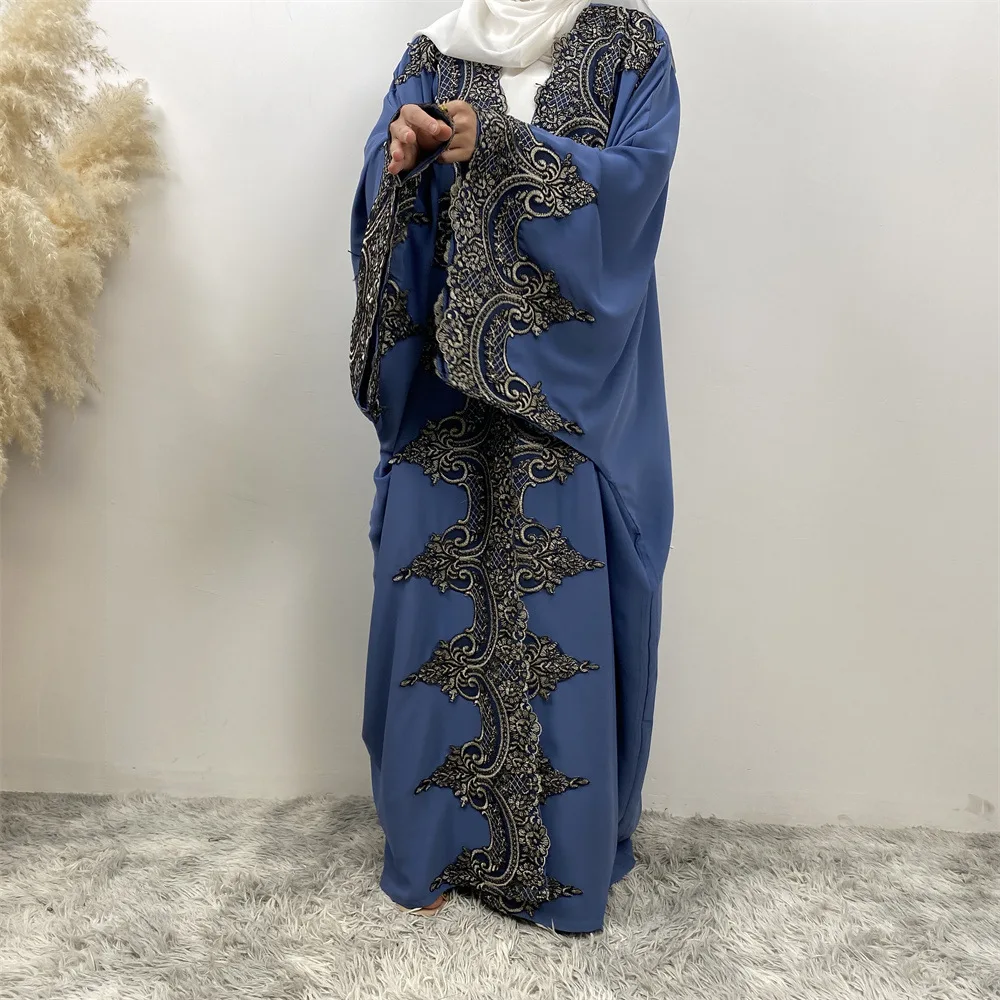 Ramadan Muslim Dress Luxury Dubai Open Abaya Women Turkey Kaftan Eid Kebaya Islam Clothing Caftan Marocain Femme Kimono Cardigan