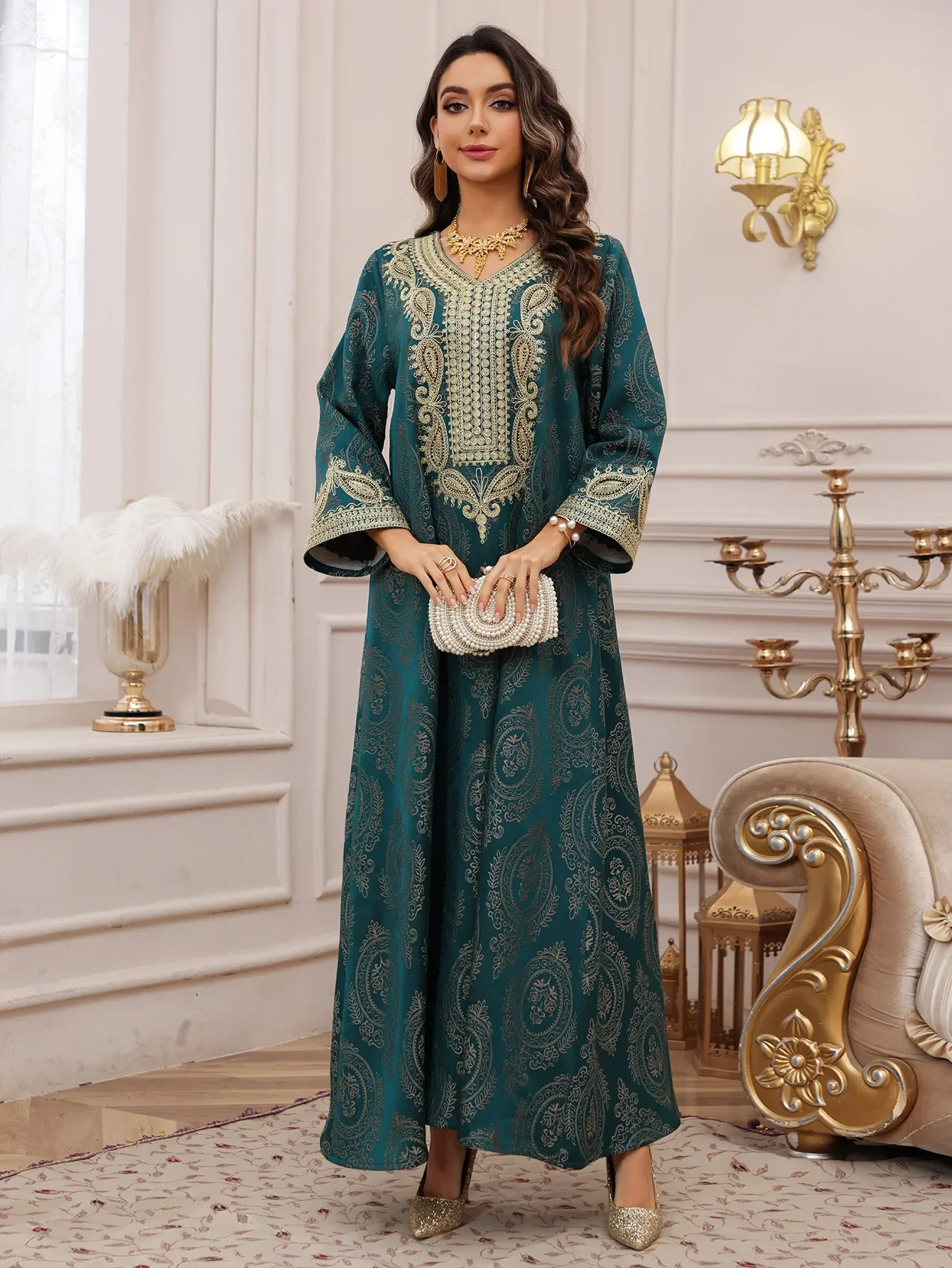 Eid Women Muslim Dress Jalabiya Abaya Dubai Vestidos Largos Party Caftan Ramadan Long Dresses Abayas Kaftan Arab Long Robe 2025