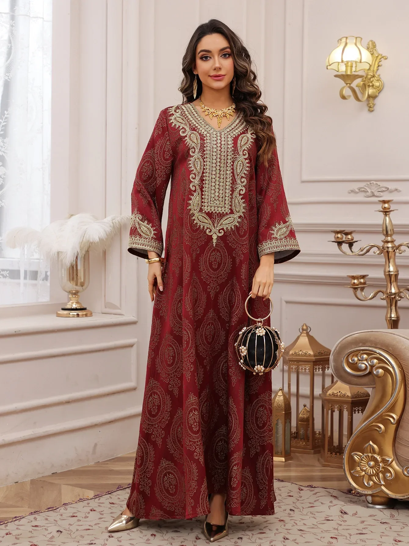 Eid Women Muslim Dress Jalabiya Abaya Dubai Vestidos Largos Party Caftan Ramadan Long Dresses Abayas Kaftan Arab Long Robe 2025
