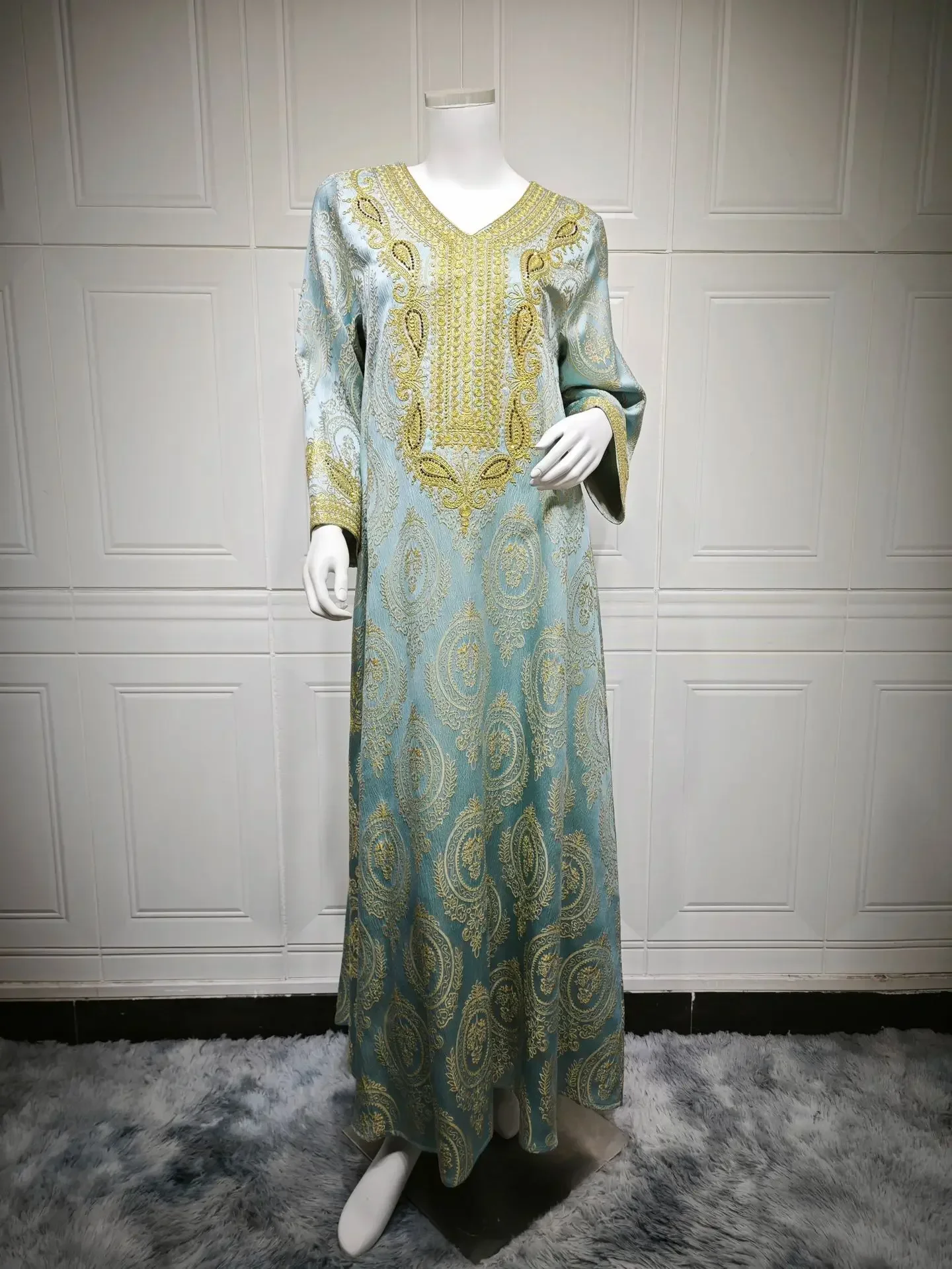 Eid Women Muslim Dress Jalabiya Abaya Dubai Vestidos Largos Party Caftan Ramadan Long Dresses Abayas Kaftan Arab Long Robe 2025